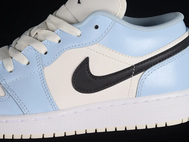 All categories Air Jordan Jordan series basketball shoes Air Jordan 1 Low G version pure original Air Jordan 1 Low "Lce Blue" AJ1 Joe 1 white blue low-top basketball shoes 554723-401